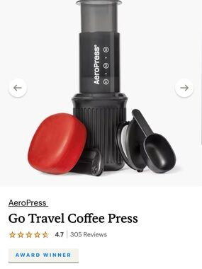 AeroPress Go Travel Coffee Press & Stanley Adventure Cookset